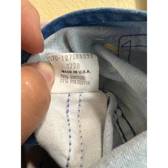 Vintage OshKosh B'Gosh Sailboat Overalls 6-9 months Shortalls - Picture 7 of 7